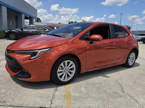 Inferno Red 2025 Toyota Corolla Hatchback SE