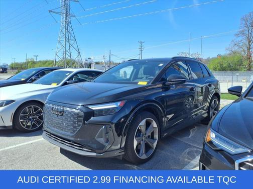 Mythos Black Metallic 2025 Audi Q4 e-tron Premium Plus 55 quattro