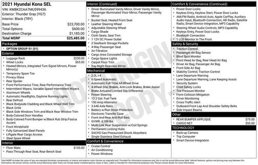 2021 Hyundai KONA SEL
