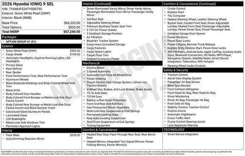 2026 Hyundai IONIQ 9 SEL