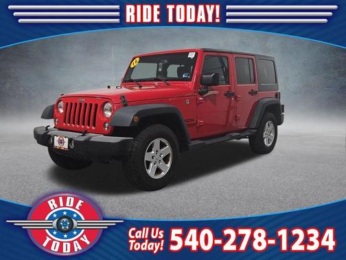 Firecracker Red Clearcoat 2016 Jeep Wrangler Unlimited Sport