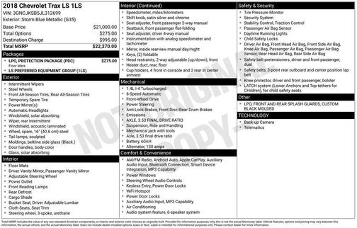 2018 Chevrolet Trax LS