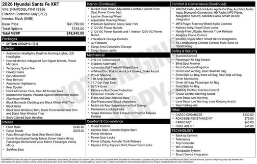 2026 Hyundai SANTA FE XRT