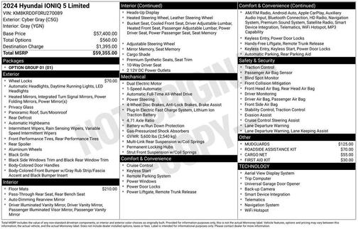 Cyber Gray 2024 Hyundai IONIQ 5 Limited