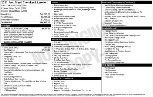 2021 Jeep Grand Cherokee L Laredo