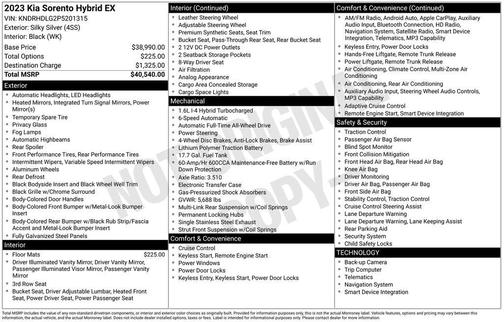 2023 Kia Sorento Hybrid EX