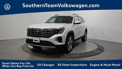 Opal White Pearl 2026 Volkswagen Atlas 2.0T SE W/TECHNOLOGY