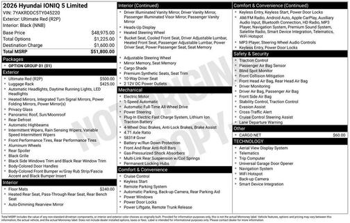 2026 Hyundai IONIQ 5 Limited