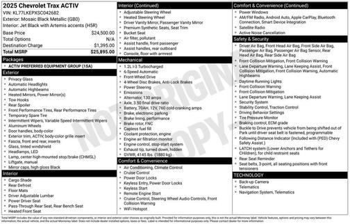 2025 Chevrolet Trax ACTIV