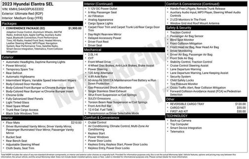 2023 Hyundai ELANTRA SEL