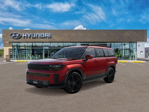 Red 2026 Hyundai SANTA FE HEV Calligraphy