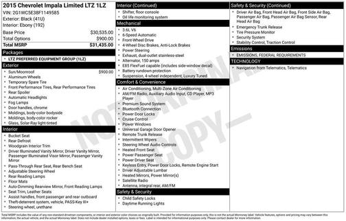 2015 Chevrolet Impala Limited LTZ