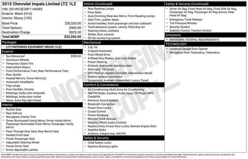 2015 Chevrolet Impala Limited LTZ