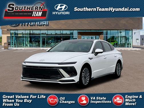 White 2026 Hyundai SONATA Hybrid Limited