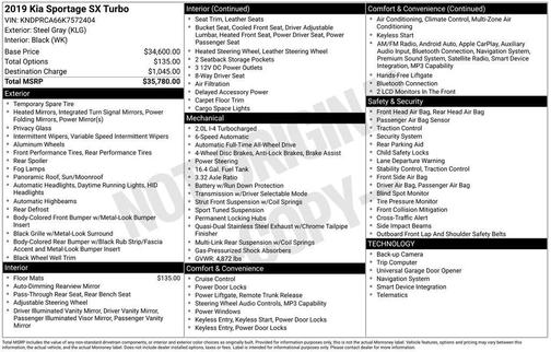 2019 Kia Sportage SX Turbo