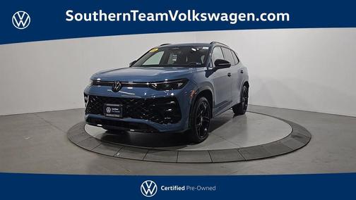 Monterey Blue Pearl 2025 Volkswagen Tiguan 2.0T SE R-Line Black