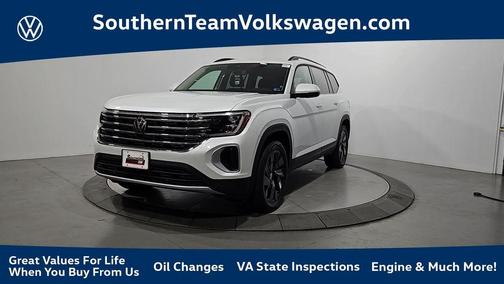 Opal White Pearl 2026 Volkswagen Atlas 2.0T SE W/TECHNOLOGY