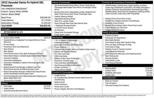 2022 Hyundai SANTA FE HEV SEL Premium