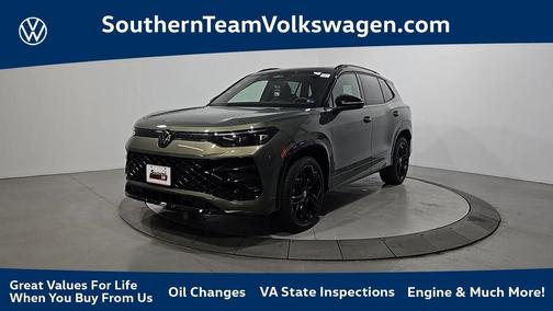 Avocado Green 2026 Volkswagen Tiguan 2.0T SE R-Line Black