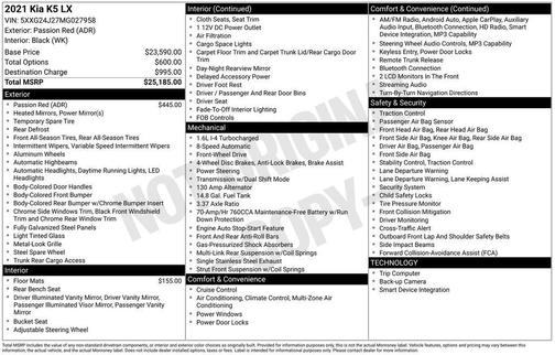 2021 Kia K5 LX