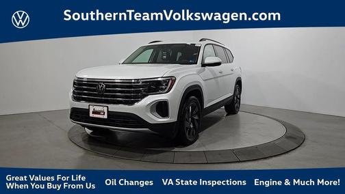Opal White Pearl 2026 Volkswagen Atlas 2.0T SE W/TECHNOLOGY