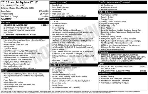 2016 Chevrolet Equinox LT