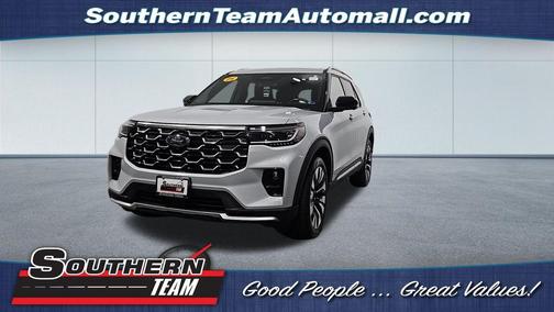 White Metallic 2025 Ford Explorer Platinum