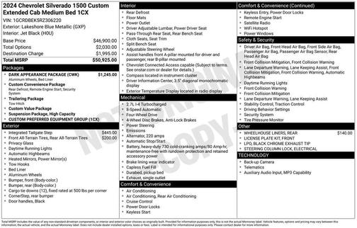 2024 Chevrolet Silverado 1500 Custom