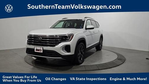 Opal White Pearl 2026 Volkswagen Atlas 2.0T SE W/TECHNOLOGY
