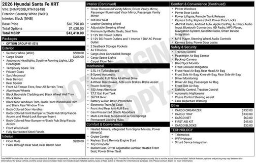 2026 Hyundai SANTA FE XRT
