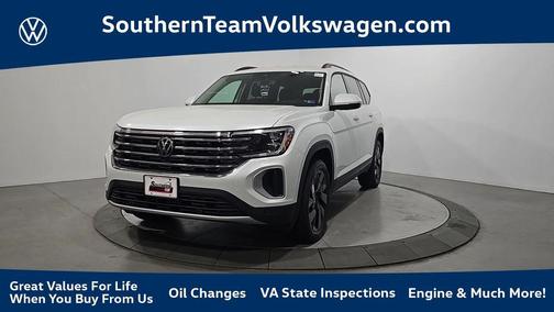 Opal White Pearl 2026 Volkswagen Atlas 2.0T SE W/TECHNOLOGY