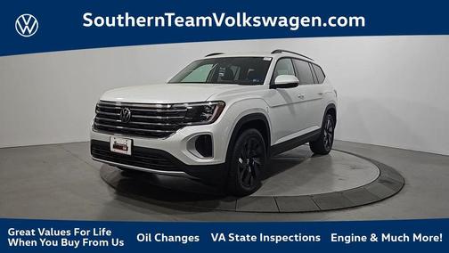 Opal White Pearl 2026 Volkswagen Atlas 2.0T SE W/TECHNOLOGY