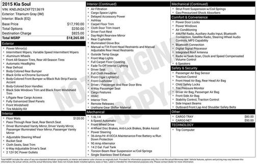 Titanium Gray 2015 Kia Soul Base