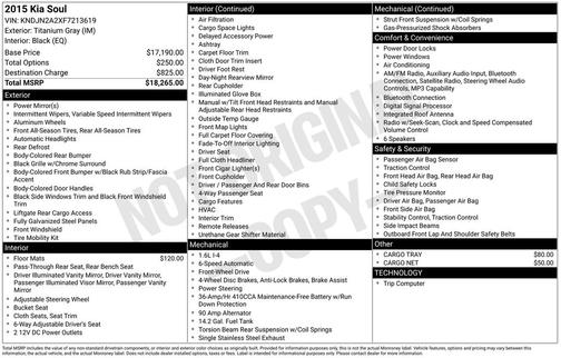 Titanium Gray 2015 Kia Soul Base