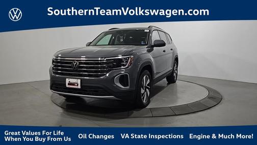 Pure Gray 2026 Volkswagen Atlas 2.0T SE w/Technology
