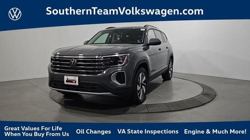 Pure Gray 2026 Volkswagen Atlas 2.0T SE W/TECHNOLOGY