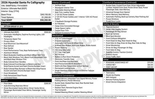 2026 Hyundai SANTA FE Calligraphy