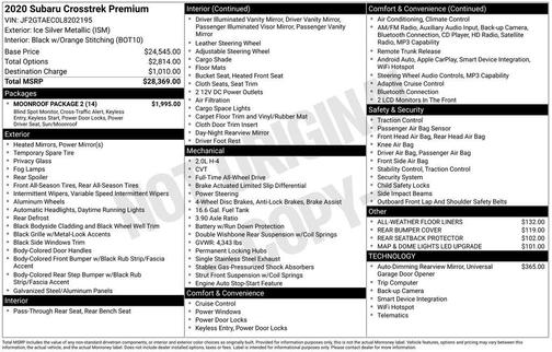 2020 Subaru Crosstrek Premium