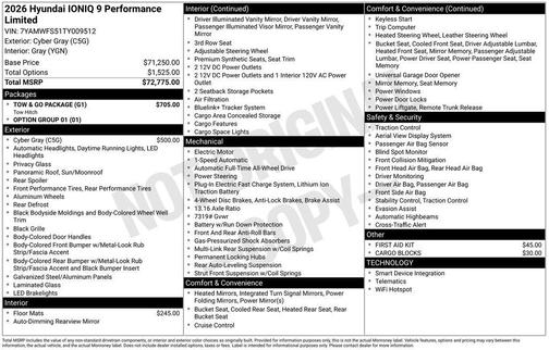 2026 Hyundai IONIQ 9 Performance Limited