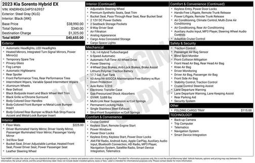 2023 Kia Sorento Hybrid EX