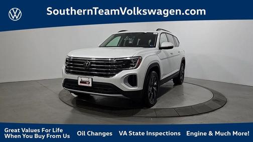 Opal White Pearl 2026 Volkswagen Atlas 2.0T SE W/TECHNOLOGY
