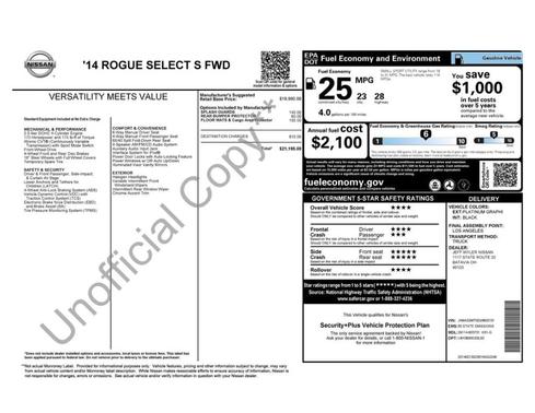 2014 Nissan Rogue Select S