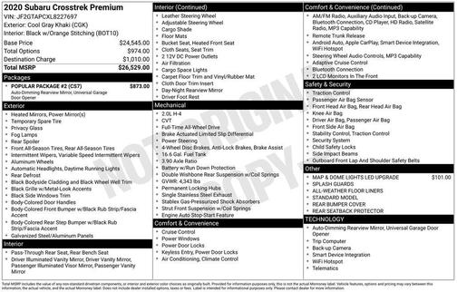2020 Subaru Crosstrek Premium