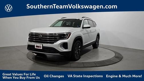 Opal White Pearl 2026 Volkswagen Atlas 2.0T SE W/TECHNOLOGY