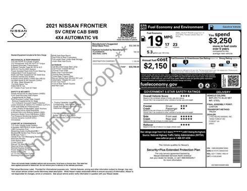 2021 Nissan Frontier SV