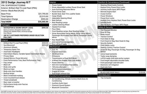 2012 Dodge Journey R/T