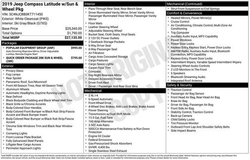 2019 Jeep Compass Latitude
