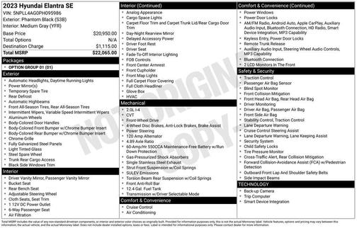 2023 Hyundai ELANTRA SE