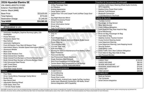 2026 Hyundai ELANTRA SE