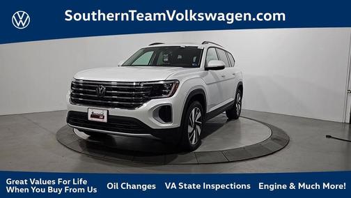 Opal White Pearl 2026 Volkswagen Atlas 2.0T SE W/TECHNOLOGY